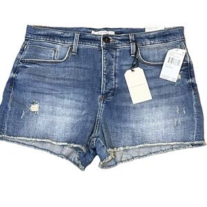 WHETHERLY Delon high rise shorts size 10 button fly new with tags.